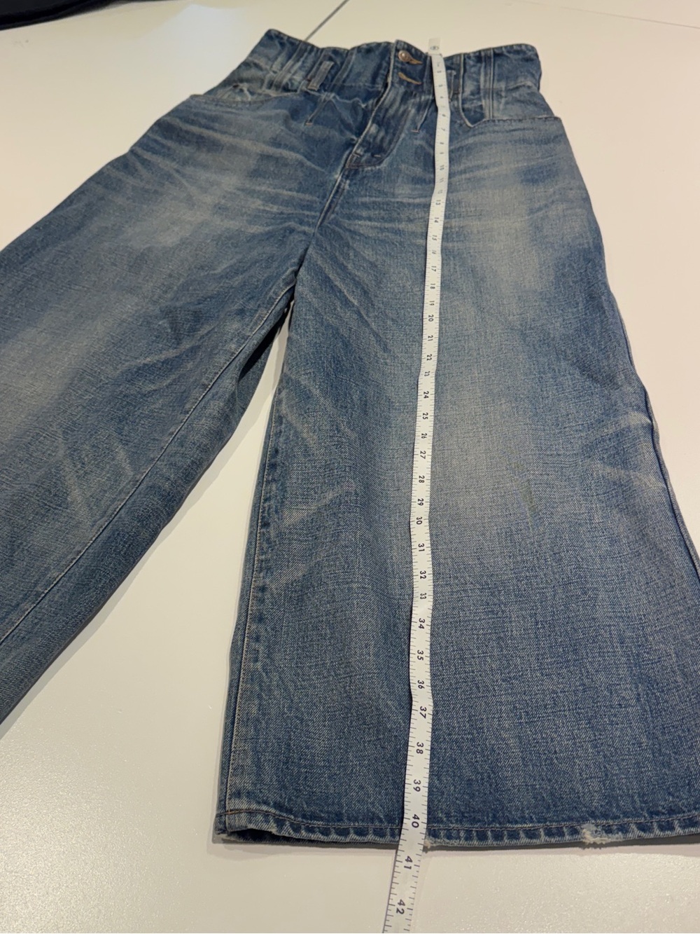 Celine Wide Leg High Rise Jeans Faded Blue 26 - Picture 8 of 12